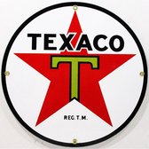 Texaco Ster Logo Emaille Bord 12" / 30 cm