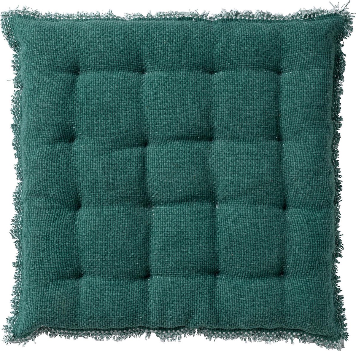 Dutch Decor - BURTO - Stoelkussen van gewassen katoen Sagebrush Green 40x40 cm - groen - Zitkussen - Dutch Decor