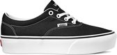 Vans Doheny Platform Canvas Dames Sneakers - Black/White - Maat 41