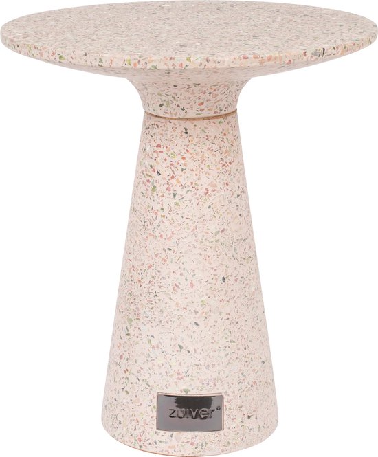 Zuiver Victoria - Table d'appoint - Rose - Terrazzo
