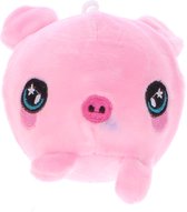 Luna Squishy Pluchen Figuur Sleutelhanger ∅10 Cm Roze