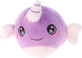 Luna Squishy Pluchen Figuur Sleutelhanger ∅10 Cm Paars