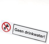 Artelli Sticker Geen drinkwater d5051 (Prijs per 2 stuks)