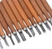 houtsnijbeiteltjes | Houten graveerset | 12 beiteltjes | woodcarving | houtsnijbeitel | hobbypakket | houtbewerking