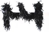 Boa zwart met zilveren sliertjes 65gram 180cm lang