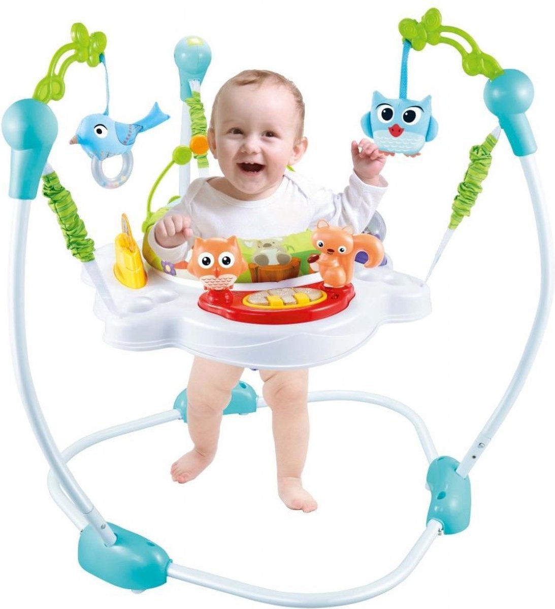 KidZ iT! Jumperoo | Baby Jumper met muziek en activiteiten | Baby Jungle  Spring Stoel... | bol.com