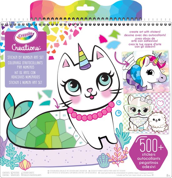 Crayola Creations - Kit Dessin Collection De Mode Glam Avec Pochoirs Et Stickers, Dès 8 Ans