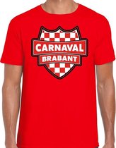 Carnaval verkleed t-shirt Brabant - rood - heren - Brabantse feest shirt / verkleedkleding S