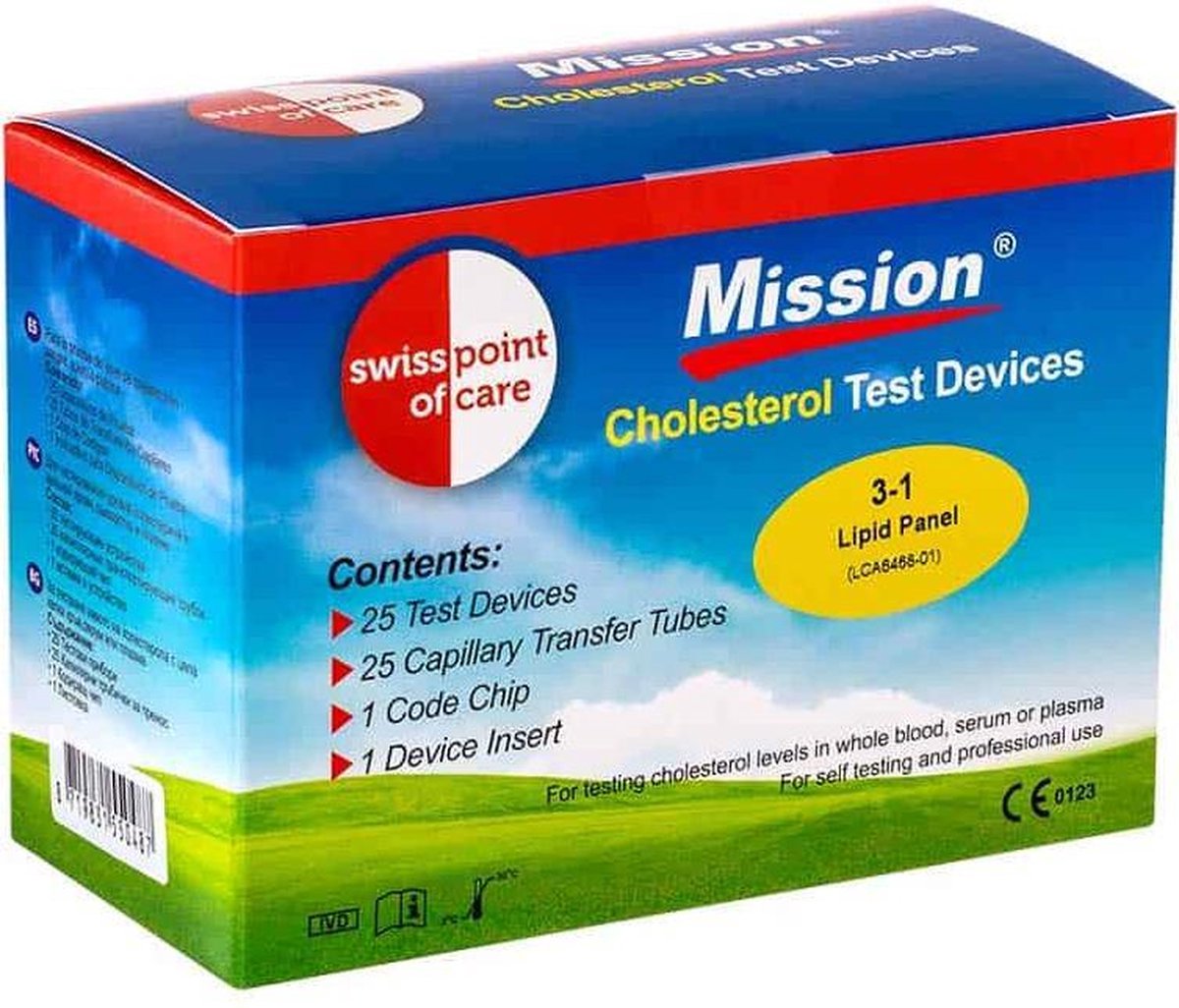 Goedkoopste Cholesterol teststrips 25 stuks