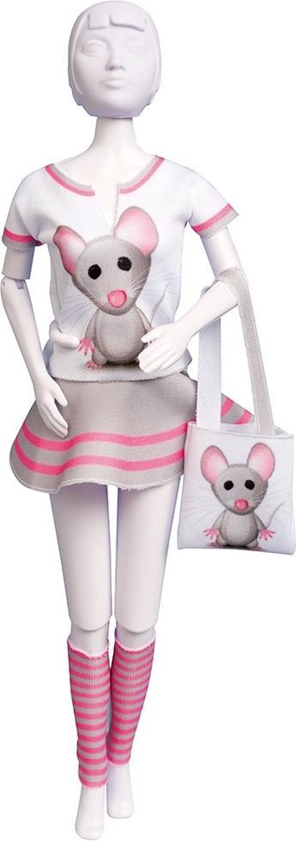 Dress Your Doll - Making Couture Outfit kit Tiny Mouse - Voor pop van 29cm - PN-0164630