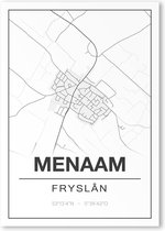 Poster/plattegrond MENAAM - 30x40cm