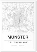 Poster/plattegrond MUNSTER - 30x40cm