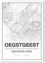 Poster/plattegrond OEGSTGEEST - A4
