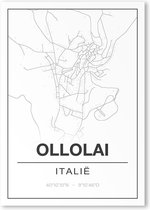 Poster/plattegrond OLLOLAI - 30x40cm