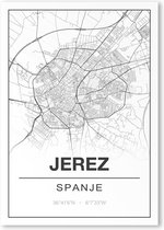 Poster/plattegrond JEREZ - A4