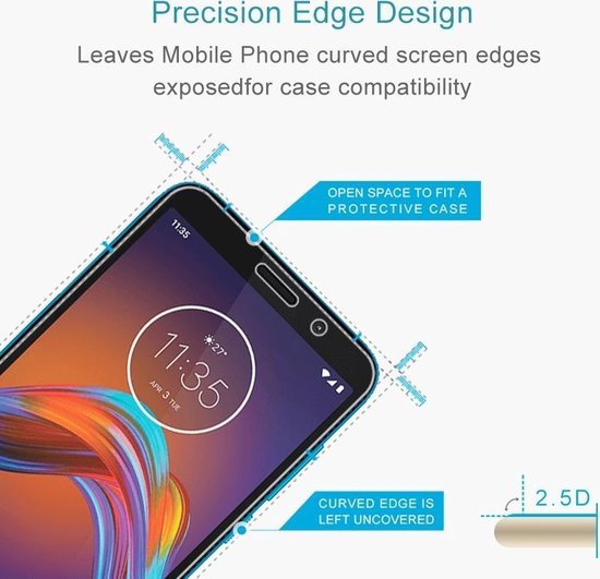 Faites attention au type !! Pour Motorola Moto E6 Play 9H 2.5 D film en verre trempé