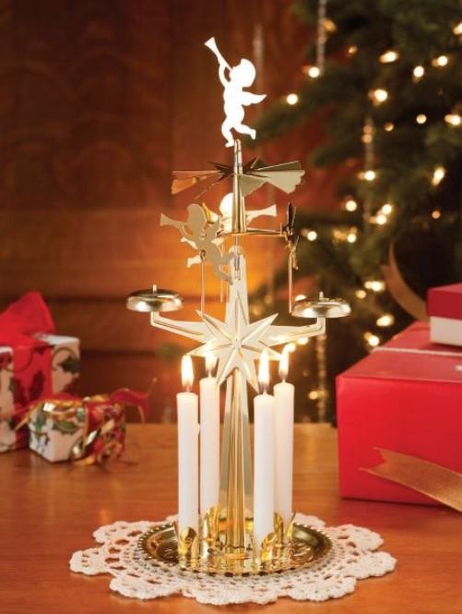 Angelchime - Zilver kleurig - Kerstmolentje - Angel chimes - Kerst | bol.com