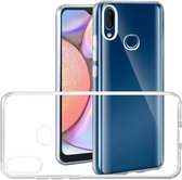 Samsung Galaxy A10s hoes TPU Siliconen Case Cover Transparant Hoesje Pearlycase