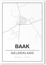 Poster/plattegrond BAAK - 30x40cm