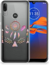 GSM Hoesje Motorola Moto E6 Plus Telefoonhoesje met Naam Boho Dreamcatcher