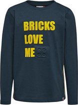 T-shirt Bricks love me (Donker blauw)
