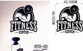 3D Sticker Decoratie Nieuw Vinyl Muursticker Afneembaar wanddecor Fitness Gym Workout Citaat Oefening Sticker op de muur Kamerdecoratie - GYM48 / Large