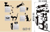 3D Sticker Decoratie Cartoon Black Cat Cute DIY Vinyl Wall Stickers For Kids Rooms Home Decor Art Decals 3D Wallpaper Decoration Adesivo De Parede - CAT9 / Small