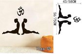 3D Sticker Decoratie GYMNAST GYMNASTISCH Dansen Ballet MEISJES Wall Art Sticker Decal Thuis DIY Verwijderbare Woondecoratie Yoga Muurschildering voor Dansers - YogaG5 / Small