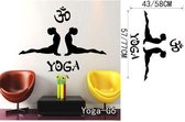 3D Sticker Decoratie GYMNAST GYMNASTISCH Dansen Ballet MEISJES Wall Art Sticker Decal Thuis DIY Verwijderbare Woondecoratie Yoga Muurschildering voor Dansers - YogaG6 / Large
