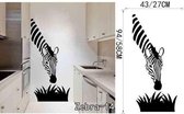 3D Sticker Decoratie DIY Zebra Adesivo De Parede Animal Vinyl Decals DIY Wall Stickers Abstract Art Murals Zoo Home Decor Removable Wall Paper - Zebra14 / Small