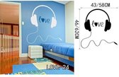 3D Sticker Decoratie Infinity Liefde Aangepast Wall Art Decal Home Decor Liefdevolle Quotes Woonkamer Slaapkamer Verwijderbare Kus Muurstickers Vinyl Posters - LOVE24 / Large