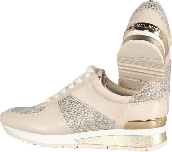 Michael Kors Allie Wrap Trainer Dames Sneaker - Pale Gold - Maat 35 | bol