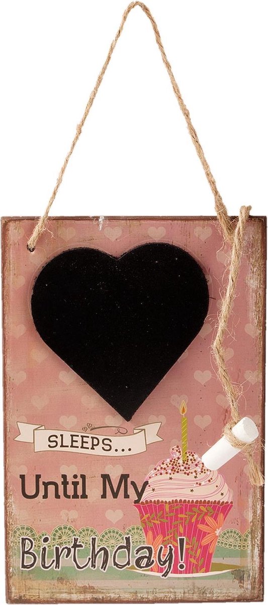 Clayre & Eef Krijtbord 12x1x18 cm