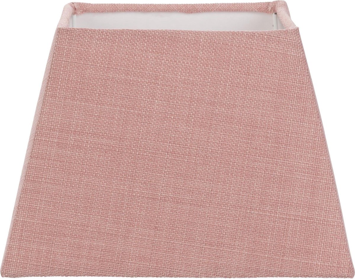 Luxe roze Lampenkap - 20 x 20 cm - Textiel - vierkant - verlichting - lamp onderdelen - wonen - tafellamp