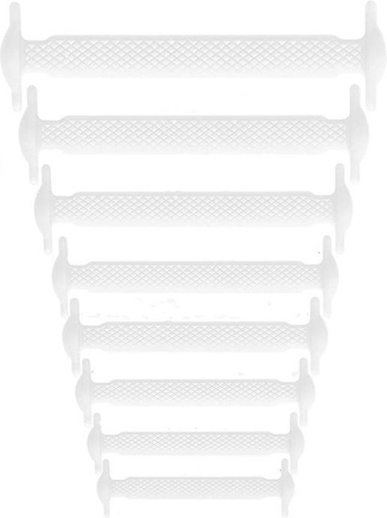 Elastische veters - Siliconen - Set van 2 x 8 stuks - Voor volwassenen /  kinds /... | bol.com