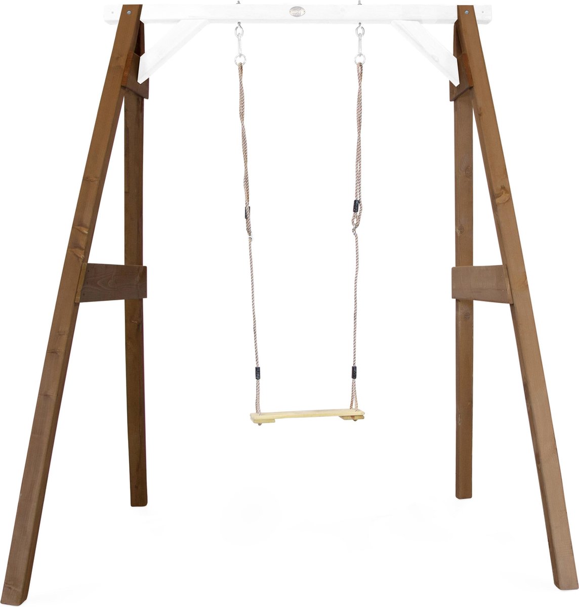 AXI Schommel 160x181x207cm Vrijstaande schommel hout Bruin/wit
