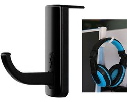 Universeel hoofdtelefoon Hanger PC Monitor Desk Headset Stand houder haak (ZWART)