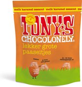 Tony's Chocolonely Paaseitjes Chocolade - Paaseieren - Melk Karamel Zeezout Chocolade Eitjes - Uitdeelzak Pasen - Paaschocolade - Paascadeautjes voor Kinderen - 24 x 178 Gram Paase