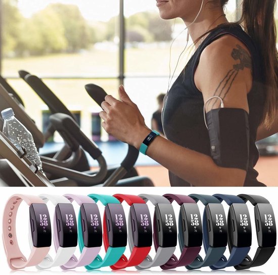 Fitbit Inspire  silicone band (turquoise) - Afmetingen: Maat S