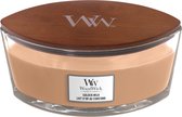 WoodWick Heartwick Flame Ellipse Geurkaars - Golden Milk