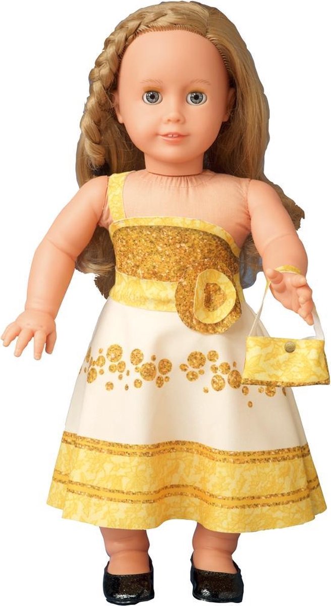 Dress Your Doll - Making Couture Outfit kit Nataly Gold - Voor pop van 45cm - PN-0171720