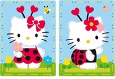 Borduurkaart kit Hello Kitty Ladybug set van 2 - Vervaco - PN-0162181