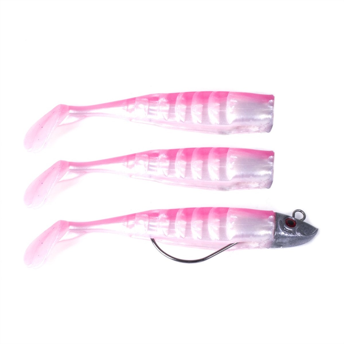 DLT Soft Invasion - Shad - Pink - 13gr - 9cm - Wit