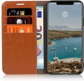 Casecentive Luxe Leren Wallet case - Portemonnee hoesje - iPhone 11 tan