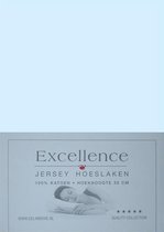 Excellence Jersey Hoeslaken - Litsjumeaux XL - 200x200/210 cm - Light Blue