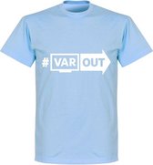 VARout T-Shirt - Lichtblauw/ Wit - XXL