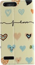 Mobilize Magnet Book Card Stand Case Huawei Ascend G6 4G I Love You