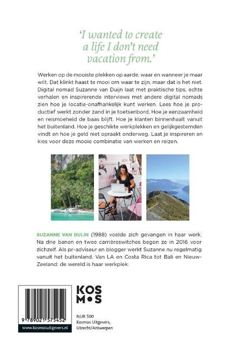 Work hard, travel harder - back cover