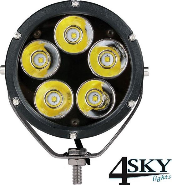 Projecteur LED - homologué R112 - 50 watts - compact - adapté pour voiture  - moto 
