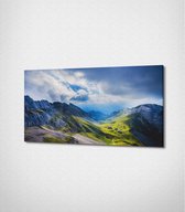 Wit en Bruine Marmer | 120x80 cm | | Canvas schilderij | Zonder lijst | Woonkamer | Slaapkamer | Decoratie | TrendingArt®